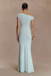 Kinsley Slinky Maxi Dress With Hardware - Lagoon